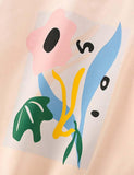 Flower Print Long Sleeve Bottoming Shirt - CCMOM