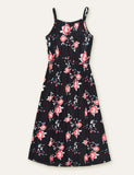 Flower Printed Family Matching Dress - CCMOM