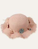 Flower Sunshade Seaside Straw Hat - CCMOM