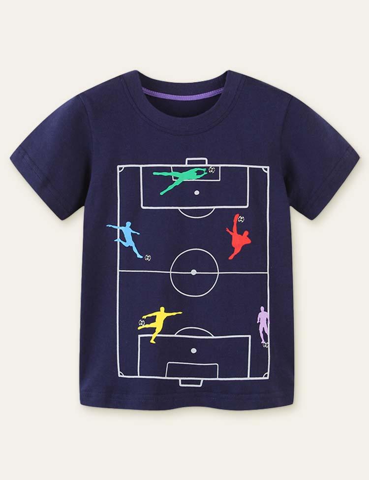 Football Court Printed T-shirt - CCMOM