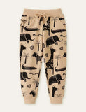 Forest Animal Printed Sweatpants - CCMOM