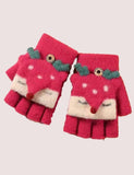Fox Half Finger Knitted Gloves