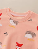 Fox Hedgehog Printed Sweatshirt - CCMOM