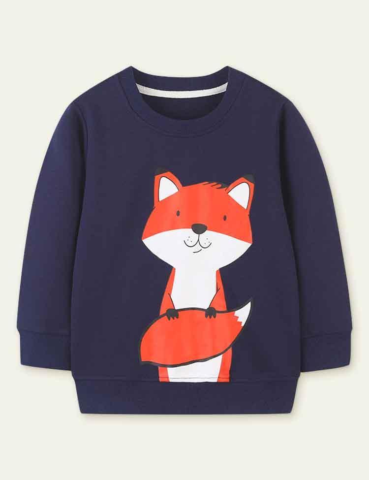 Fox Print Sweatshirt - CCMOM