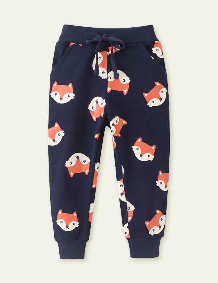 Fox Printed Sweatpants - CCMOM