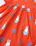 Full Printed Bunny Printed Dress - CCMOM