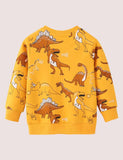 Full Printed Cartoon Dinosaur Sweatshirt - CCMOM