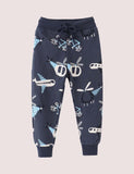 Full Printed Transportation Pants - CCMOM