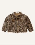 Girls' Leopard Print Coat - CCMOM