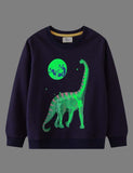 Glowing Dinosaur Printed Sweater - CCMOM
