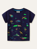 Glowing Dinosaur World T-shirt - CCMOM