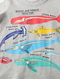 Glowing Educational Marine Fish Printing Shirt - CCMOM