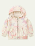 Gradient Printing Hooded Jacket