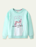 Happy Kitten Appliqué Sweater - CCMOM