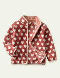 Heart Printing Polar Fleece Jacket