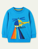 Helicopter Printed Sweater - CCMOM