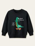 Inverted Alligator Printed Sweatshirt - CCMOM