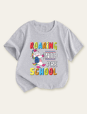 Kids First Day of School Unicorn Printed T-shirt - CCMOM