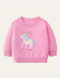 Kids Knitting Unicorn Sweatshirt