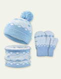 Knitted Woolen Hat Scarf Gloves Set - CCMOM