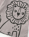 Lion Printed Long Sleeve T-shirt - CCMOM