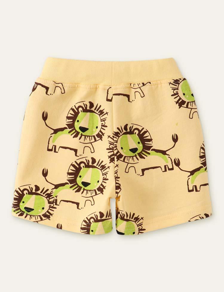 Lion Printed Shorts - CCMOM