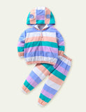 Long Sleeve Striped Sweater Suit - CCMOM