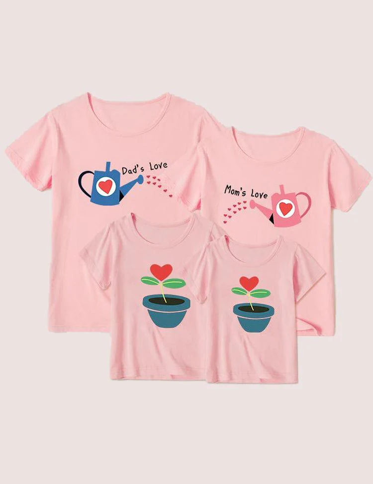 Love Potted Family Matching T-shirt - CCMOM
