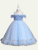 Mesh Sequins Princess Dress - CCMOM