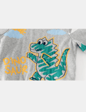 Painted Dinosaur Long Sleeves Sweater - CCMOM