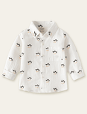 Penguin Printed Long Sleeve Shirt - CCMOM