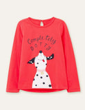 Polka Dot Puppy Printed Long-Sleeve Set - CCMOM