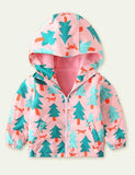 Printed Polar Fleece Shell Jacket