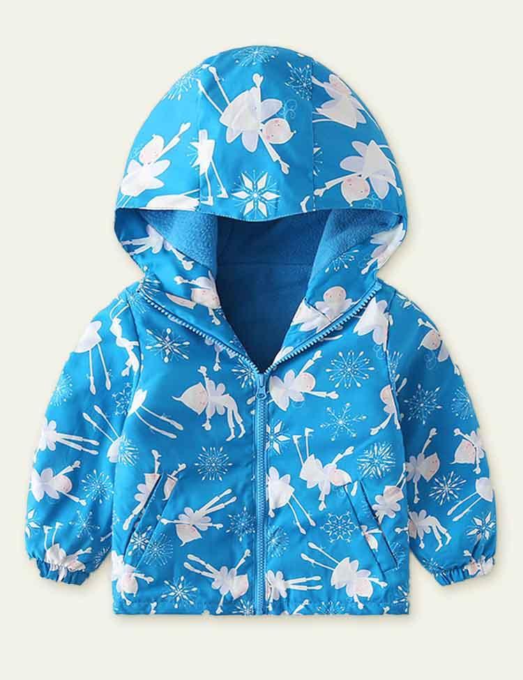 Printed Polar Fleece Shell Jacket - CCMOM