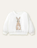 Rabbit Printed Sweatshirt - CCMOM
