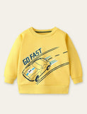 Racing Printed Long-Sleeved T-shirt - CCMOM