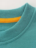 Rainbow Appliqué Long-Sleeved Sweater - CCMOM