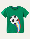 Rainbow Football T-shirt - CCMOM