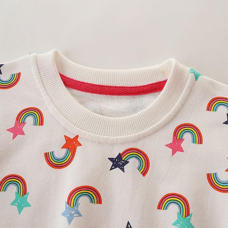 Rainbow Full Printed Sweater - CCMOM