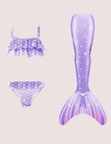 Rainbow Mermaid Tail Swimsuit Set - CCMOM