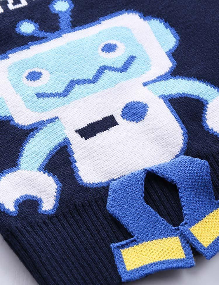 Robot Brocade Sweater - CCMOM