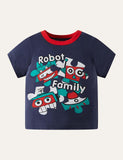 Robot Printed T-shirt - CCMOM