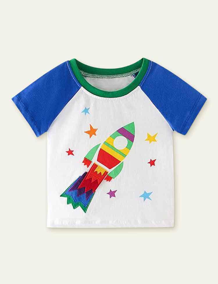 Rocket Propulsion Appliqué T-shirt - CCMOM