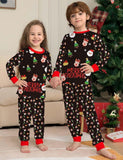 Santa Claus Floral Print Family Matching Pajamas - CCMOM