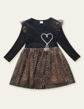 Sequin Star Princess Mesh Dress - CCMOM