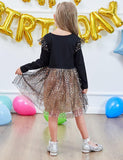 Sequin Star Princess Mesh Dress - CCMOM