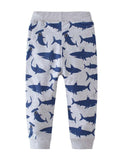 Shark Print Sweatpants - CCMOM