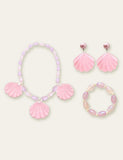 Shell Mermaid Necklace and Earrings Set - CCMOM