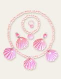 Shell Mermaid Necklace and Earrings Set - CCMOM
