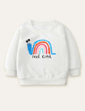 Snail Rainbow Printed Sweatshirt - CCMOM